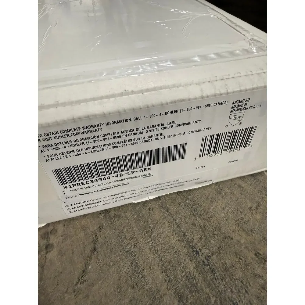 Kohler Terzet Chrome Single Handled Bathroom Faucet